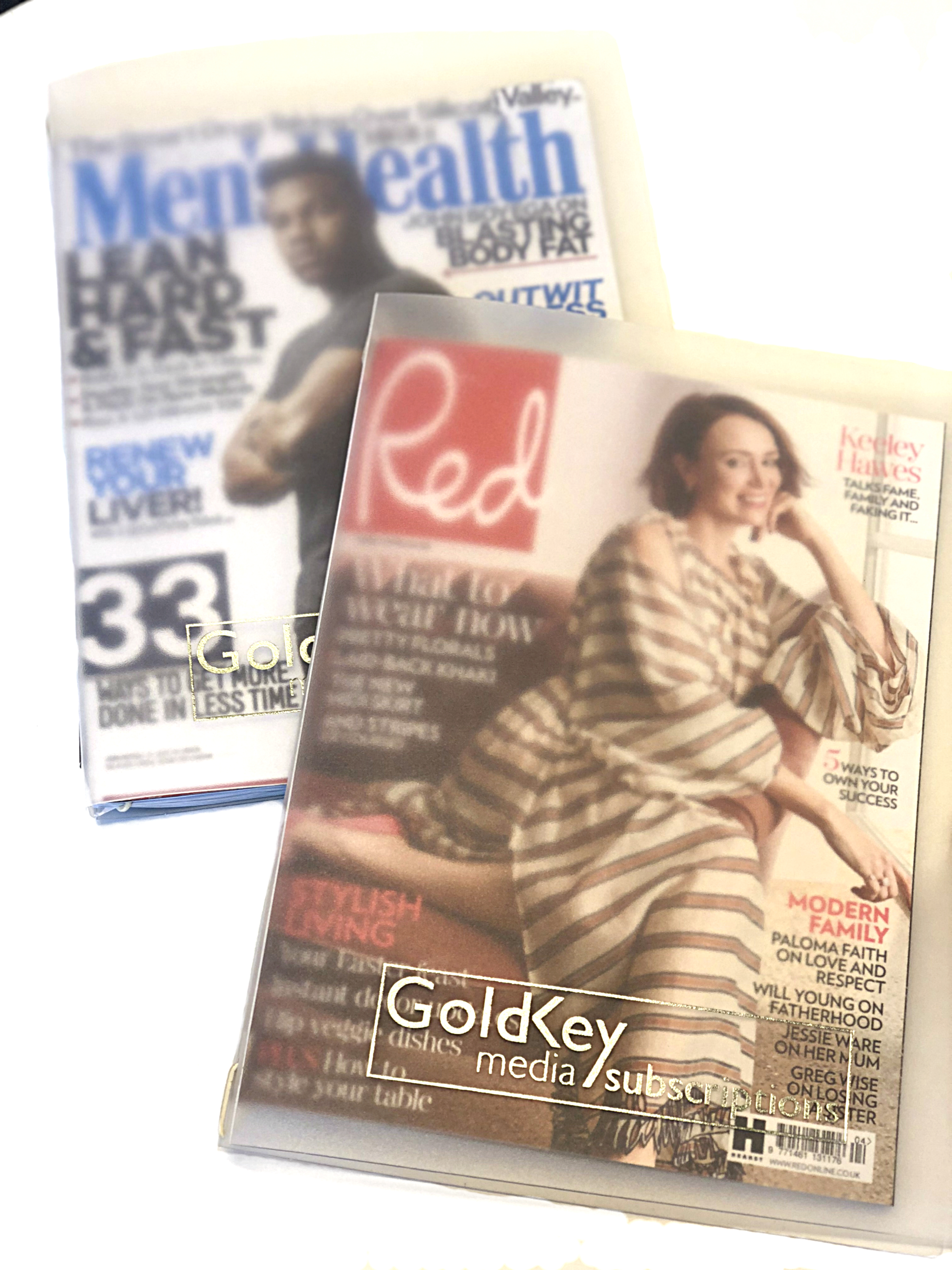 Pack of 10 Magazine Protectors Gold Key Media